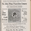 Julian Eltinge cold cream advertisement as published in Julian Eltinge Magazine and Beauty Hints