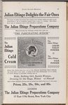 Julian Eltinge cold cream advertisement as published in Julian Eltinge Magazine and Beauty Hints