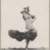 Pauline Koner wearing a Bata de Cola performing A Spanish Dance