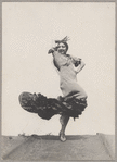 Pauline Koner wearing a Bata de Cola performing A Spanish Dance