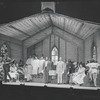 Cleavon Little [left] and unidentified others in the stage production Purlie