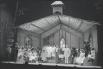 Cleavon Little [left] and unidentified others in the stage production Purlie