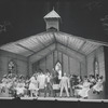 Cleavon Little [center] and unidentified others in the stage production Purlie