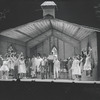 Cleavon Little [center] and unidentified others in the stage production Purlie