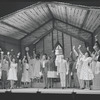 Cleavon Little [center] and unidentified others in the stage production Purlie