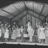 Cleavon Little [center] and unidentified others in the stage production Purlie