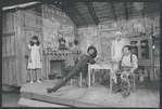 Melba Moore, Cleavon Little, Novella Nelson and Sherman Hemsley in the stage production Purlie