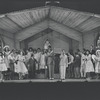 Cleavon Little [center] and unidentified others in the stage production Purlie