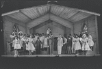 Cleavon Little [center] and unidentified others in the stage production Purlie