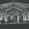 Cleavon Little [center] and unidentified others in the stage production Purlie