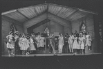 Cleavon Little [center] and unidentified others in the stage production Purlie