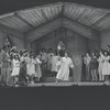 Cleavon Little [center] and unidentified others in the stage production Purlie