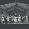 Cleavon Little [center] and unidentified others in the stage production Purlie