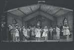 Cleavon Little [center] and unidentified others in the stage production Purlie