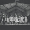 Cleavon Little [center] and unidentified others in the stage production Purlie