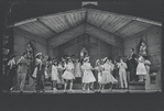 Cleavon Little [center] and unidentified others in the stage production Purlie