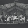 Cleavon Little [center] and unidentified others in the stage production Purlie
