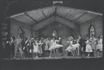 Cleavon Little [center] and unidentified others in the stage production Purlie