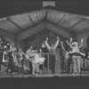 Cleavon Little [center] and unidentified others in the stage production Purlie