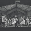 Cleavon Little [center] and unidentified others in the stage production Purlie