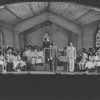 Cleavon Little [center] and unidentified others in the stage production Purlie