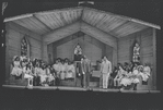 Cleavon Little [center] and unidentified others in the stage production Purlie