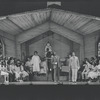 Cleavon Little [center] and unidentified others in the stage production Purlie