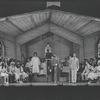 Cleavon Little [center] and unidentified others in the stage production Purlie