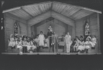 Cleavon Little [center] and unidentified others in the stage production Purlie