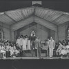 Cleavon Little [center] and unidentified others in the stage production Purlie