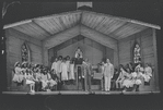 Cleavon Little [center] and unidentified others in the stage production Purlie