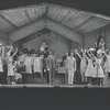 Cleavon Little [center] and unidentified others in the stage production Purlie