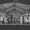 Cleavon Little [center] and unidentified others in the stage production Purlie