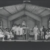 Cleavon Little [right] and unidentified others in the stage production Purlie