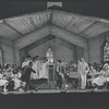 Cleavon Little [left] and unidentified others in the stage production Purlie