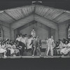 Cleavon Little [left] and unidentified others in the stage production Purlie