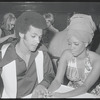 Clifton Davis, Melba Moore [center] and unidentified others in Purlie publicity photo at Sardis