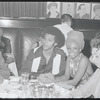 Clifton Davis, Melba Moore [center] and unidentified others in Purlie publicity photo at Sardis