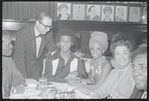 Clifton Davis, Melba Moore [center] and unidentified others in Purlie publicity photo at Sardis