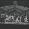 Robert Guillaume [center] and unidentified others in the National tour of the stage production Purlie