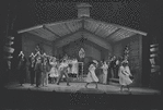 Robert Guillaume [center] and unidentified others in the National tour of the stage production Purlie