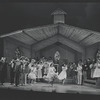 Robert Guillaume [center] and unidentified others in the National tour of the stage production Purlie