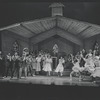 Robert Guillaume [center] and unidentified others in the National tour of the stage production Purlie