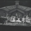 Robert Guillaume [center] and unidentified others in the National tour of the stage production Purlie