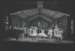Robert Guillaume [center] and unidentified others in the National tour of the stage production Purlie