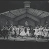 Robert Guillaume [center] and unidentified others in the National tour of the stage production Purlie