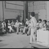 Director Gilbert Moses and cast in rehearsal for the stage production Ain't Supposed to Die a Natural Death
