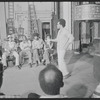 Director Gilbert Moses and cast in rehearsal for the stage production Ain't Supposed to Die a Natural Death