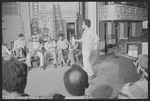 Director Gilbert Moses and cast in rehearsal for the stage production Ain't Supposed to Die a Natural Death