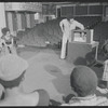 Director Gilbert Moses and cast in rehearsal for the stage production Ain't Supposed to Die a Natural Death